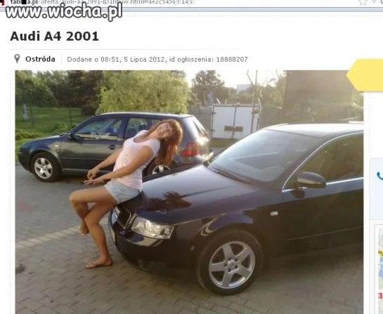 Ogłoszenie, sprzedam samochód