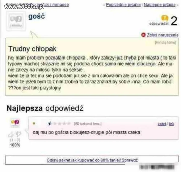Odpowiedź bezcenna 