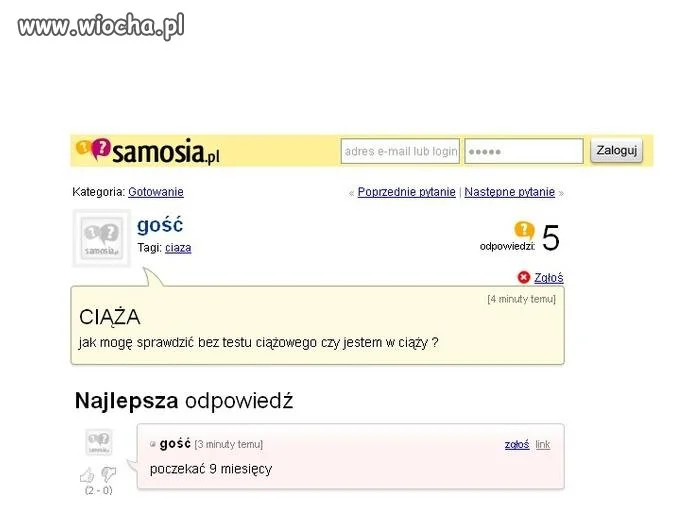 Niezawodny test ciążowy 