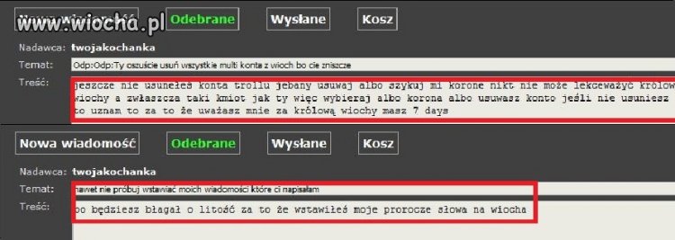 Prorocza pseudo "królofa" przemówiła...