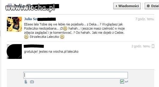 Reakcja na skomentowane zdjęcie.