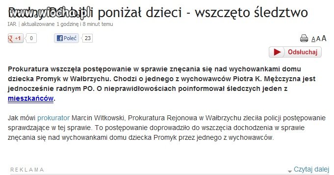 Radny partii Poj**nych Oblechów