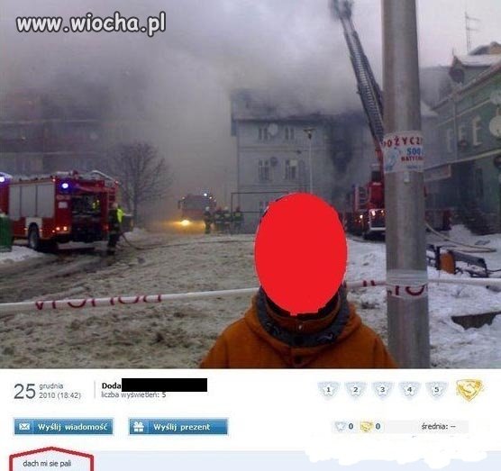 Tylko strzelę sobie fotkę i już pędzę gasić