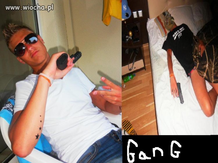 Gangster. Widać że Polak 