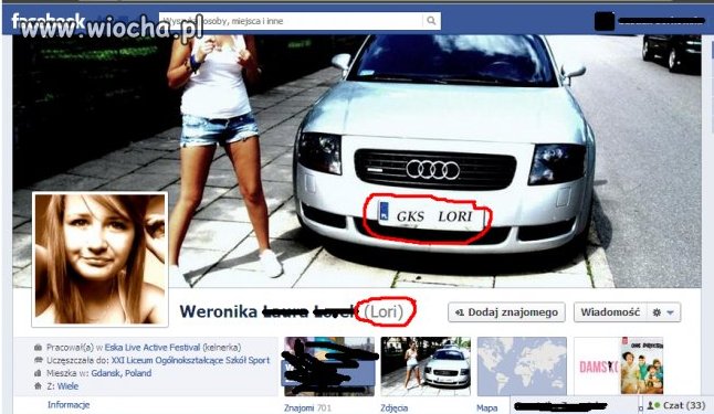 Dziunia dostała auto..