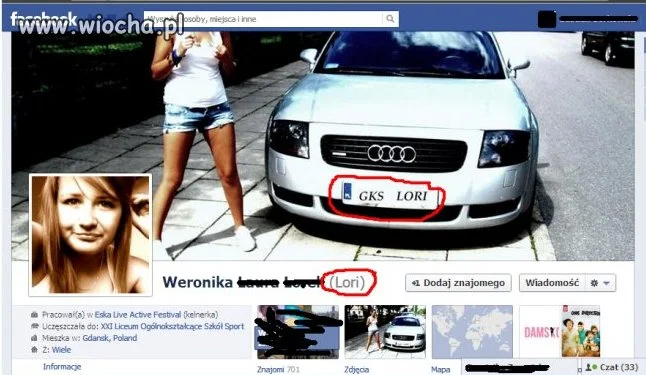 Dziunia dostała auto..