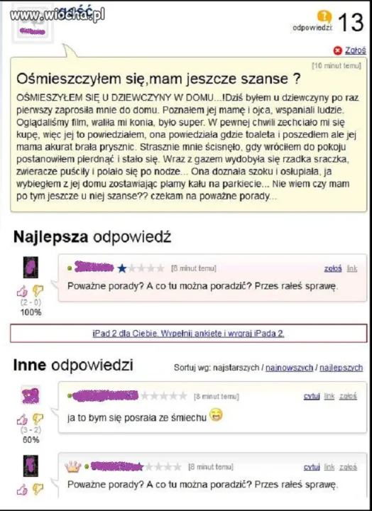 Ośmieszył się...