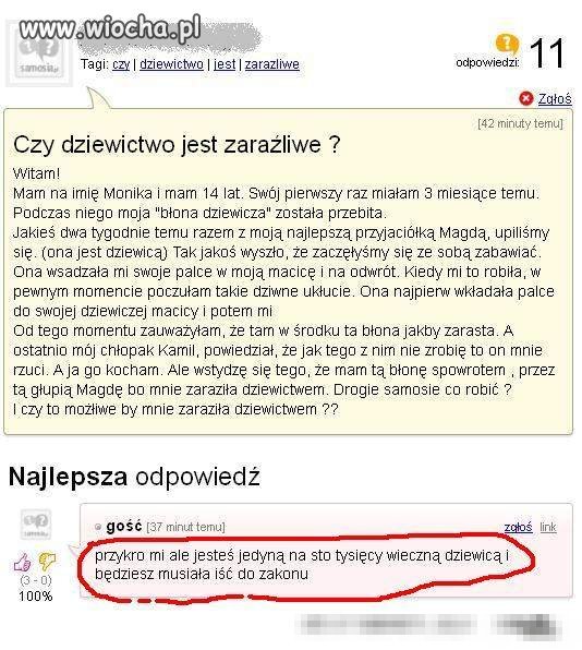 Czy dziewictwo jest zaraźliwe?