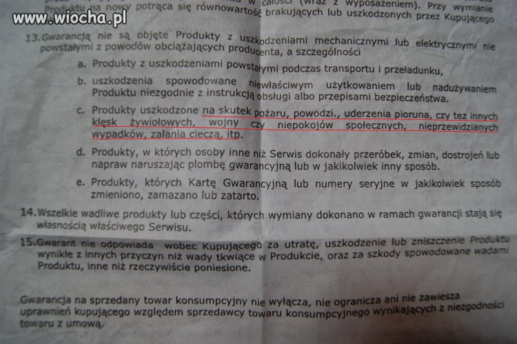 Karta gwarancyjna grilla