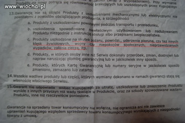 Karta gwarancyjna grilla