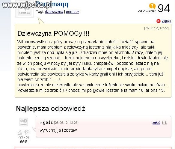 Szczerość...