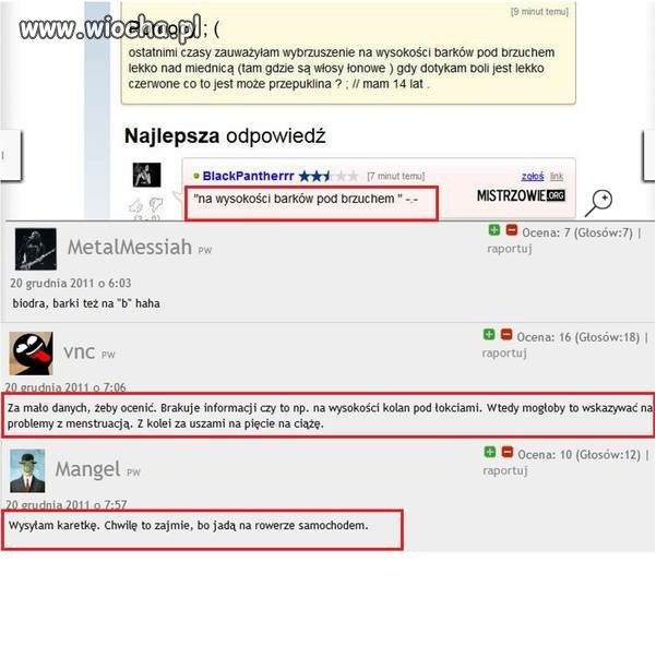 Na wysokości barków pod brzuchem...