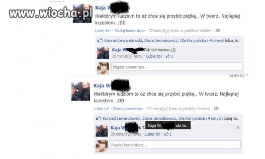 Nie ma to jak Dodanie Statusu na FB...