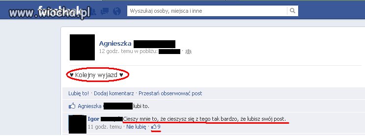 Polubić własny post  