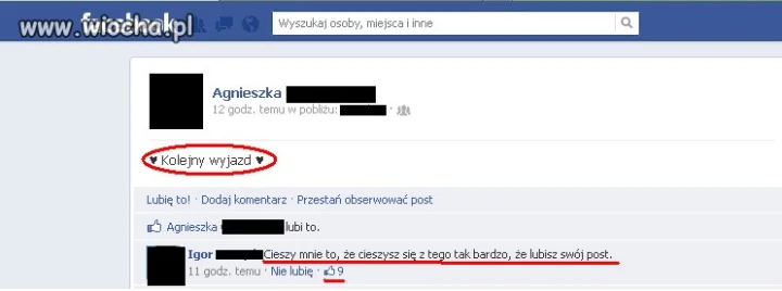 Polubić własny post  