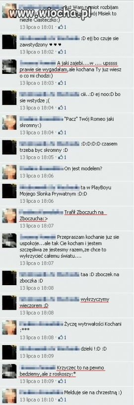 Inteligentna rozmowa o "zajebistym w ... upsss"