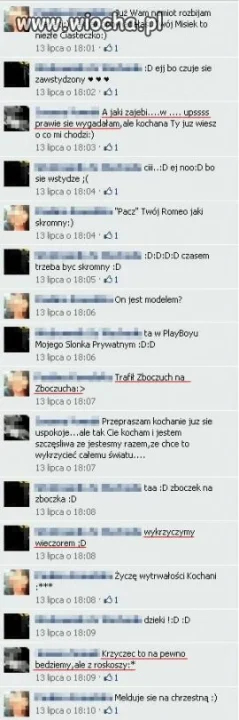 Inteligentna rozmowa o "zajebistym w ... upsss"
