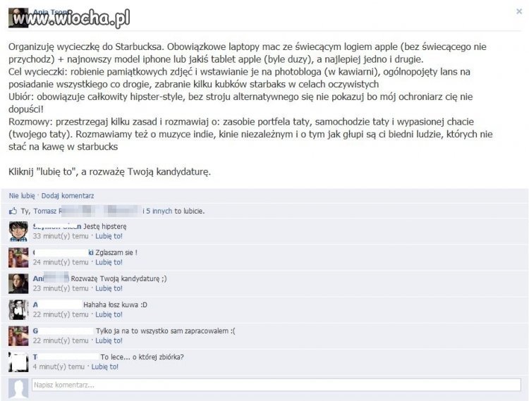 Dziewczyna organizuje wycieczkę do Starbucksa
