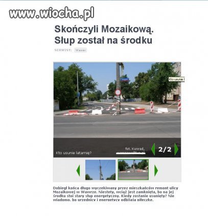 Tak się starali, że zapomnieli o słupie??