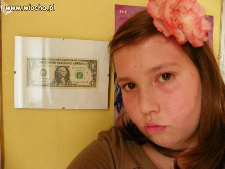 Pamiątkowy dollar z kantoru..