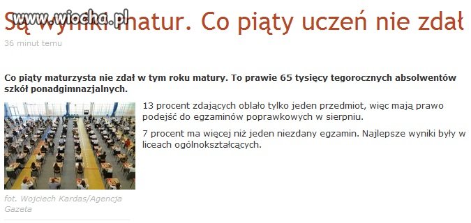 Gimnazja...porażka polskiego systemu szkolnictwa