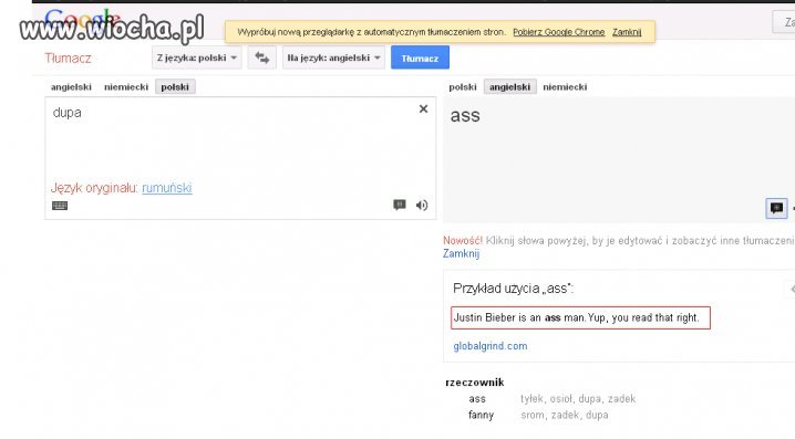 Google tłumacz zna prawde 