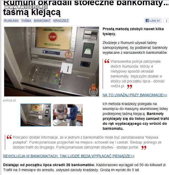 Rumuni okradali nasze bankomaty...ale jak? 