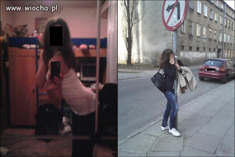 Małolata po szkole czeka na okazje ? 