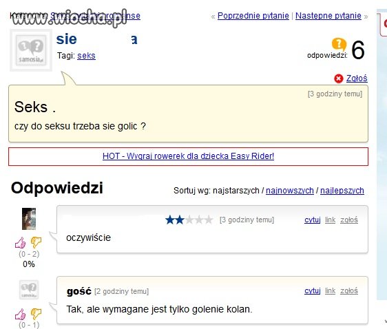 Jest pytanie...