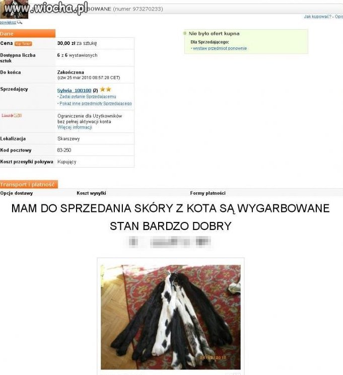 Skóry z Kota ??? WTF ???