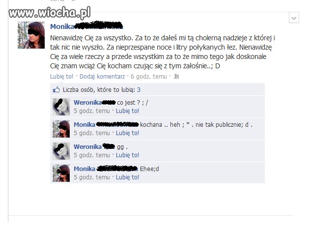 Opisywanie problemów na fb 