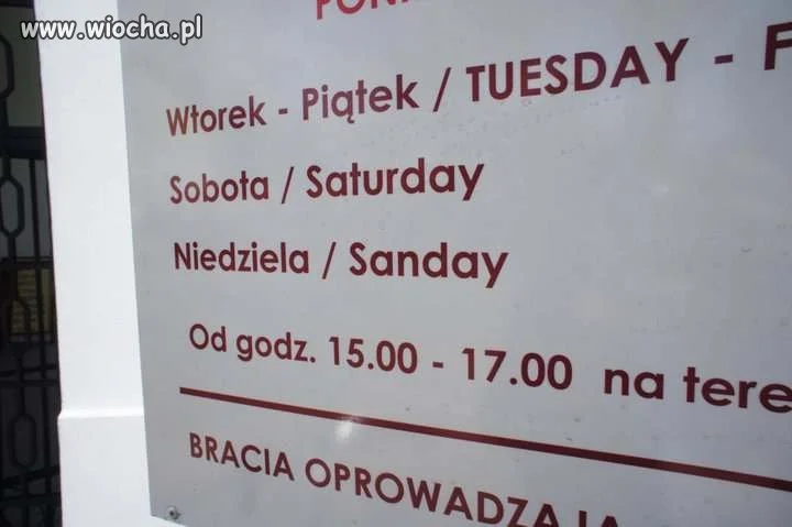 Sanday, to znaczy Niedziela 
