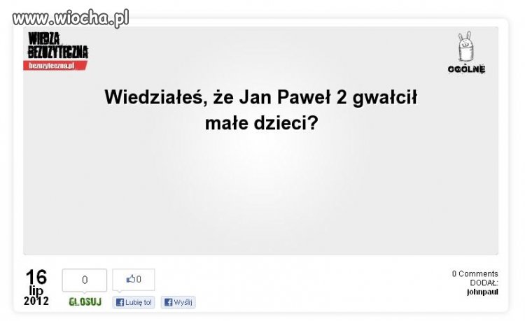 Jak można być tak pustym