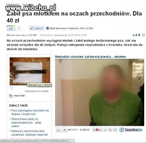 Niektórzy ludzie dla pieniędzy zabiją nawet..