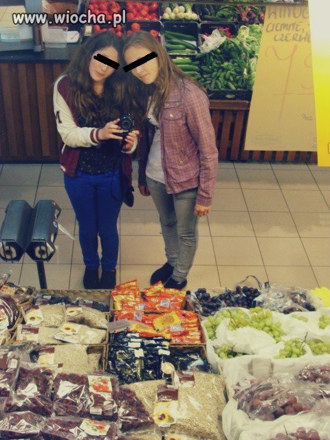 Lans na fotkę w markecie