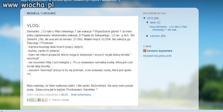 Trochę samokrytyki ...