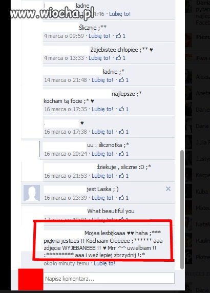 Komentarze na facebooku XXI wieku