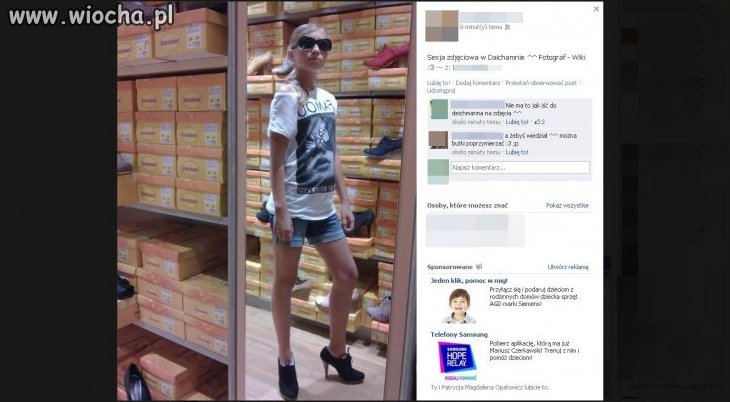 Nie ma to jak iść do deichmanna na zdjęcia