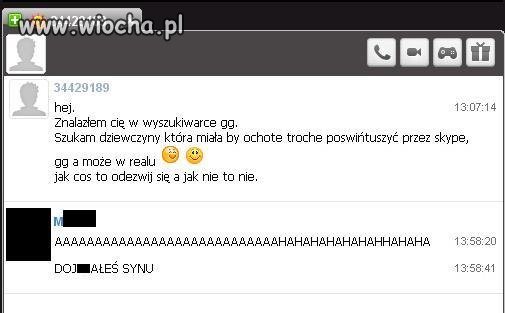 Świntuszenie przez GG, Skype..
