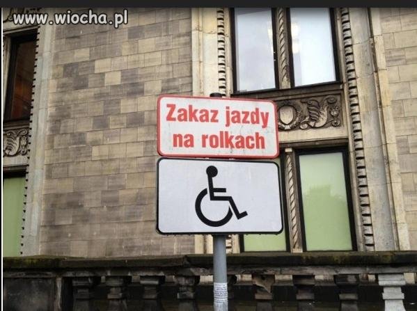 Zakaz jazdy na rolkach?