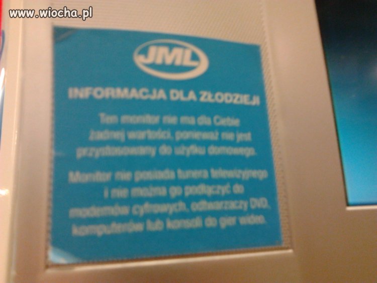 Informacja dla złodzieja