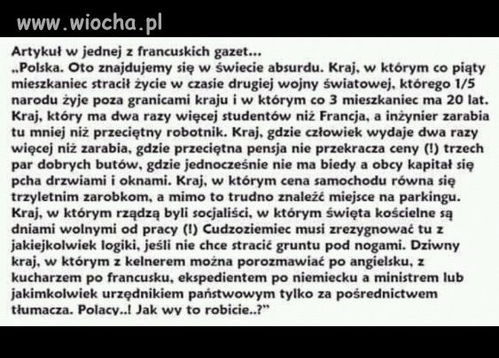 Co racja to racja...