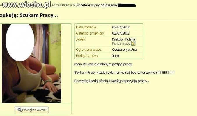 Rozważę każdą ofertę i każdą propozycję...