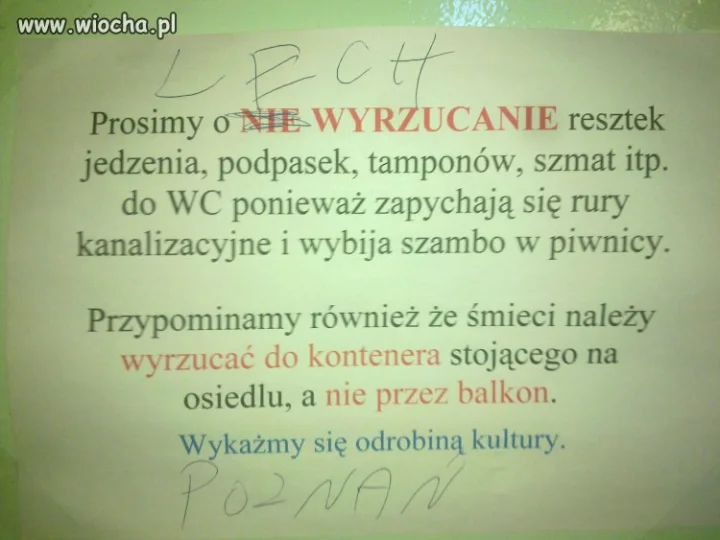 Napotkane na klatce schodowej