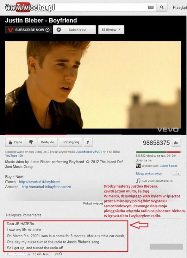 A jednak Bieber jest "bogiem" .