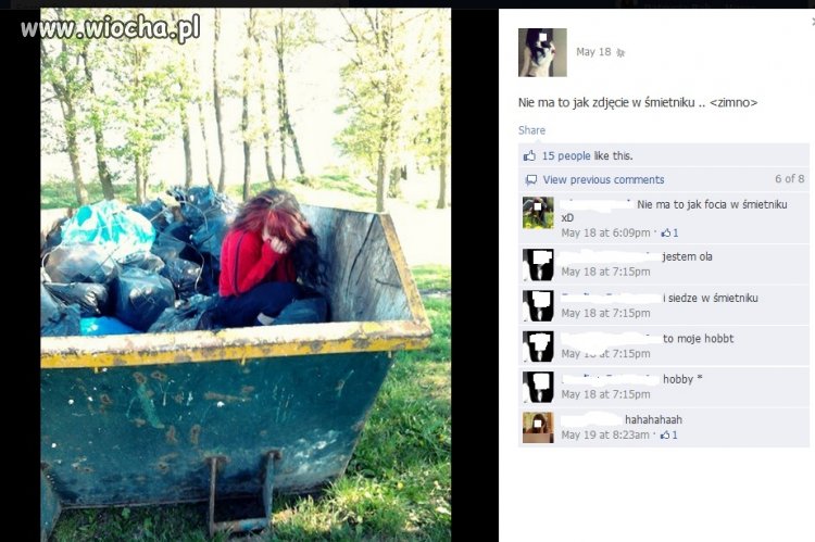 Ja w śmietniku