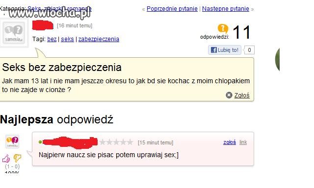 Seks bez zabezpieczenia