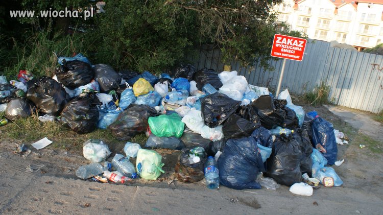 Zakaz wyrzucania śmieci...