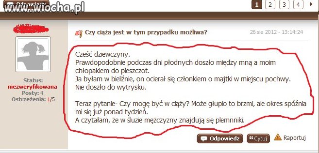 Czy ciąża jest w tym przypadku możliwa?