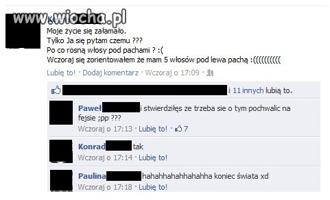 Włosy pod pachami